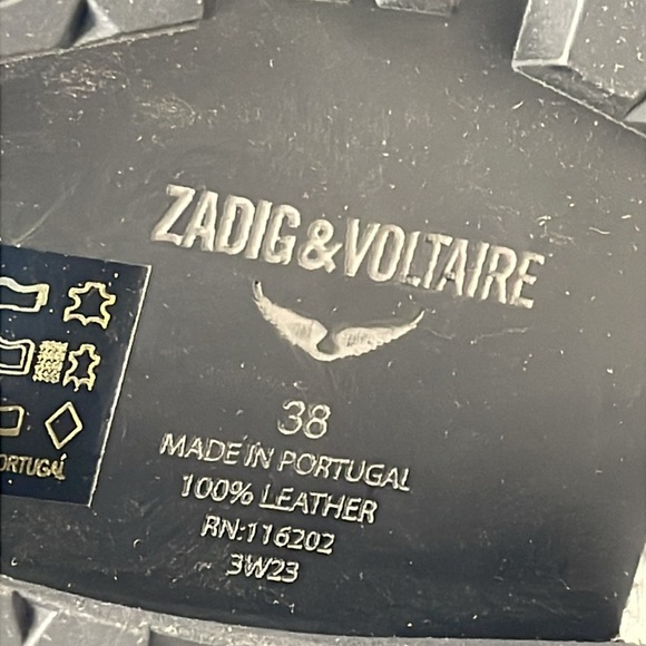 NIB Zadig & Voltaire Ride Chelsea High Smooth Leather Over the Knee Boots 38 - Picture 8 of 14